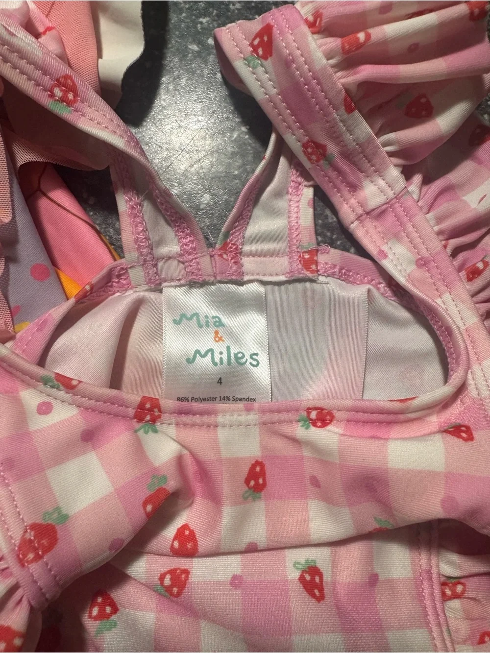 Girls 4 One Piece Swim Lot